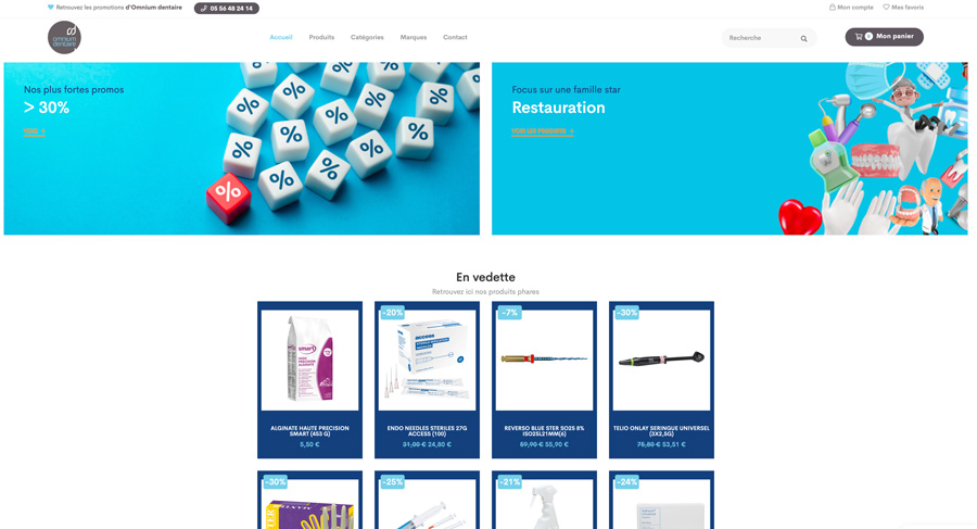 Boutique en ligne promotions Omnium Dentaire