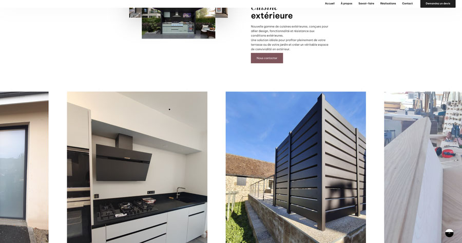 site vitrine artisan menuisier objat